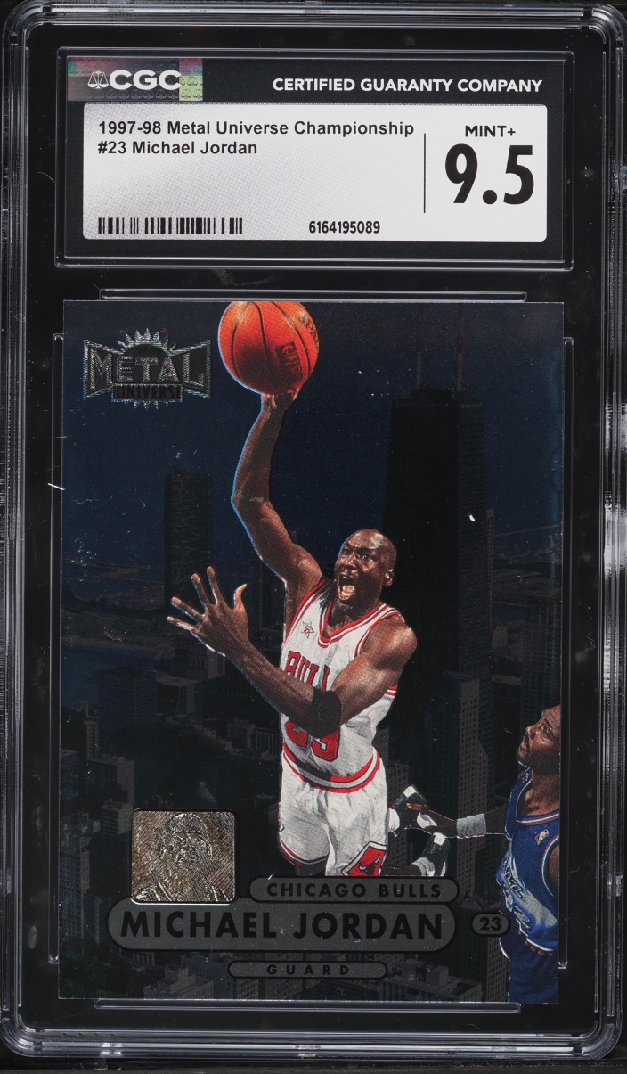 1997 Metal Universe Championship Michael Jordan #23 CGC 9.5 MINT+
