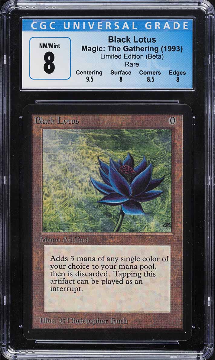 1993 Magic The Gathering MTG Beta Black Lotus CGC 8 NM-MT
