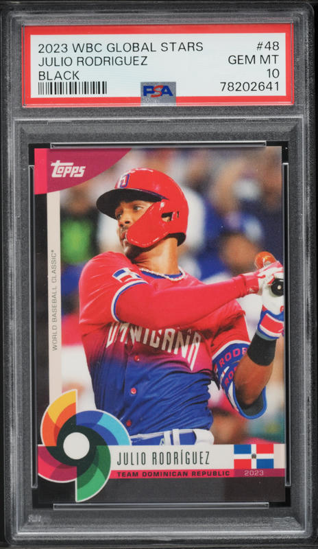 10シリ　topps wbc 2023 Julio Rodriguez ブラック 2023 Topps World Baseball Classic Global Stars Black Julio