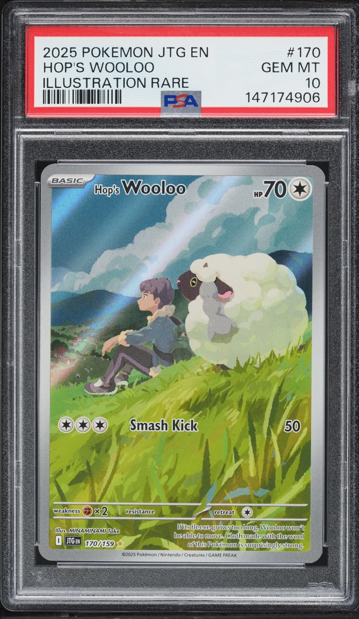 2025 Pokemon Scarlet & Violet Journey Together IR Hop's Wooloo #170 PSA 10 GEM MINT