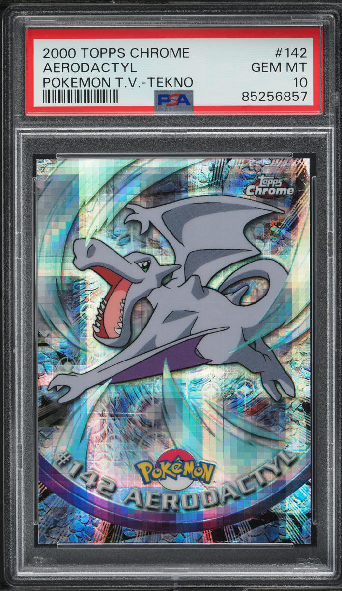2000 Topps Chrome Pokemon Series 2 Tekno Aerodactyl #142 PSA 10 GEM MINT