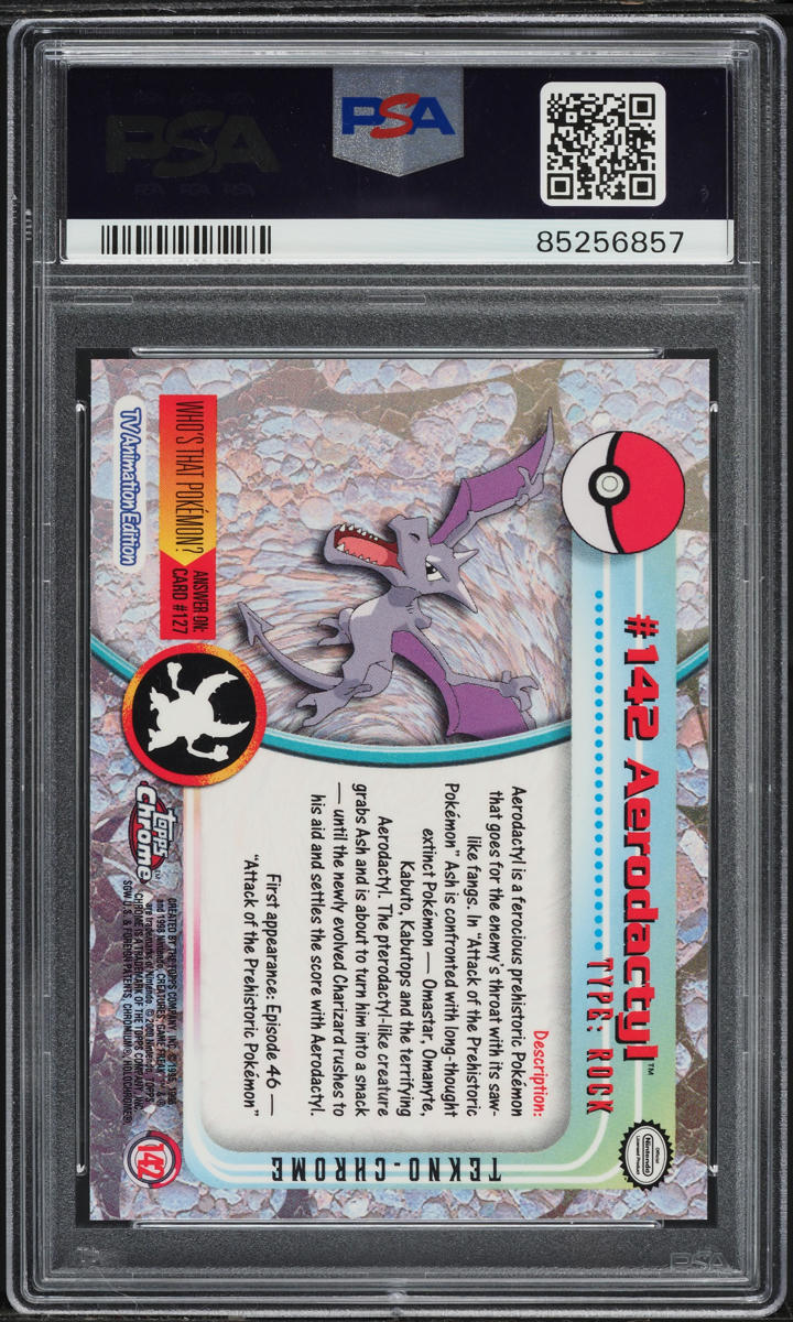2000 Topps Chrome Pokemon Series 2 Tekno Aerodactyl #142 PSA 10 GEM MINT