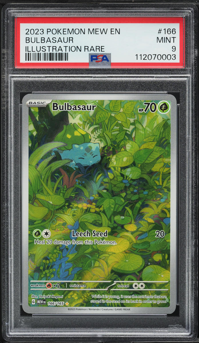2023 Pokemon Scarlet & Violet 151 IR Bulbasaur #166 PSA 9 MINT