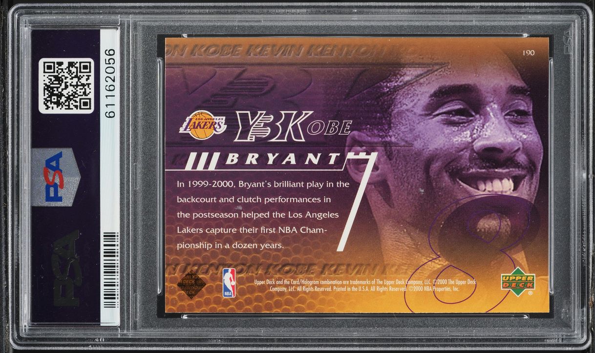 2000 Upper Deck Basketball Kobe Bryant #190 PSA 8 NM-MT