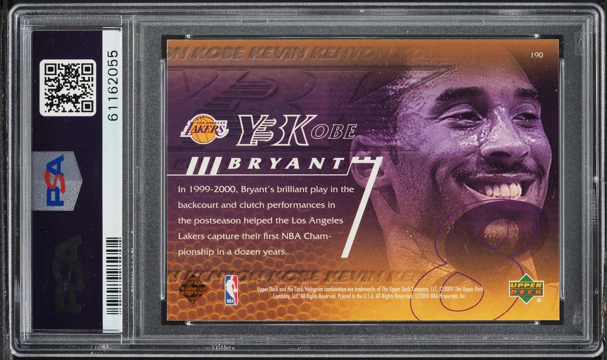 2000 Upper Deck Basketball Kobe Bryant #190 PSA 10 GEM MINT