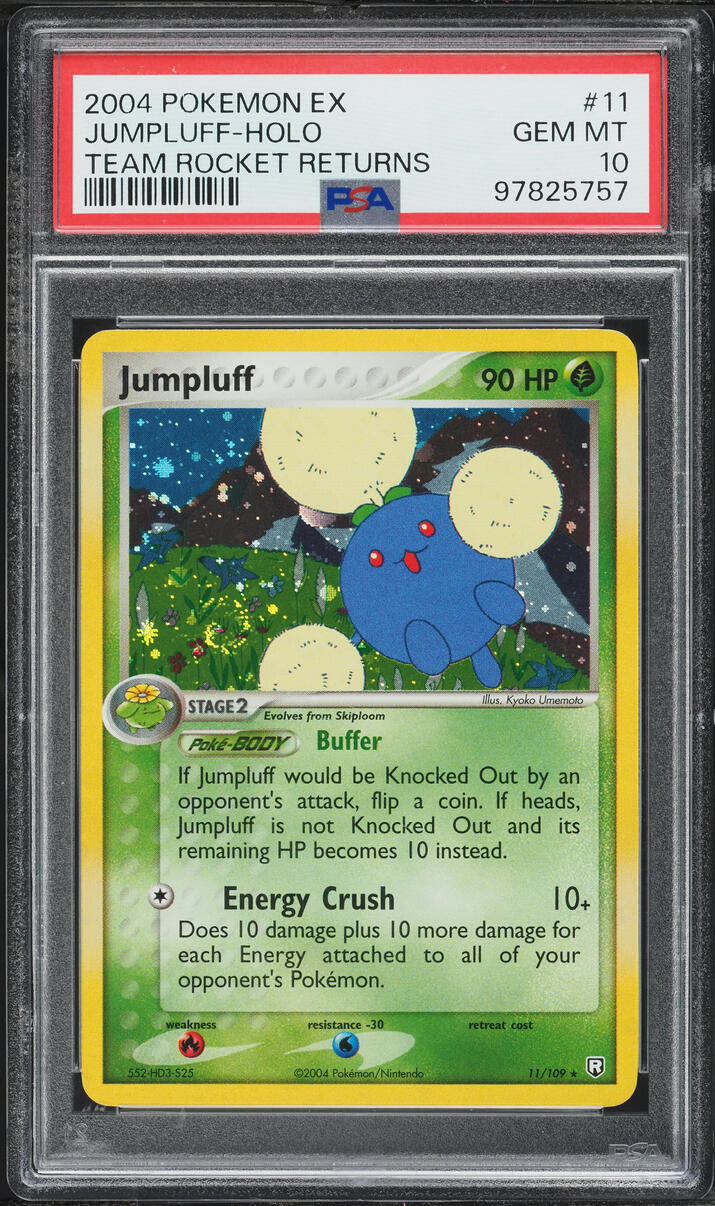 2004 Pokemon EX Team Rocket Returns Holo Jumpluff #11 PSA 10 GEM MINT