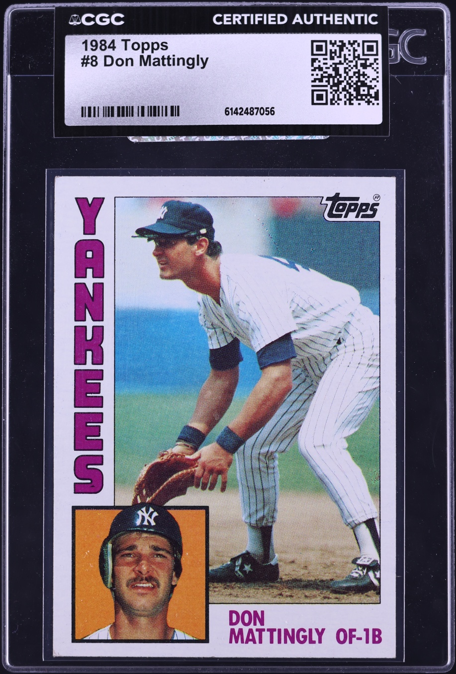 1984 Topps Don Mattingly #8 CGC AUTH