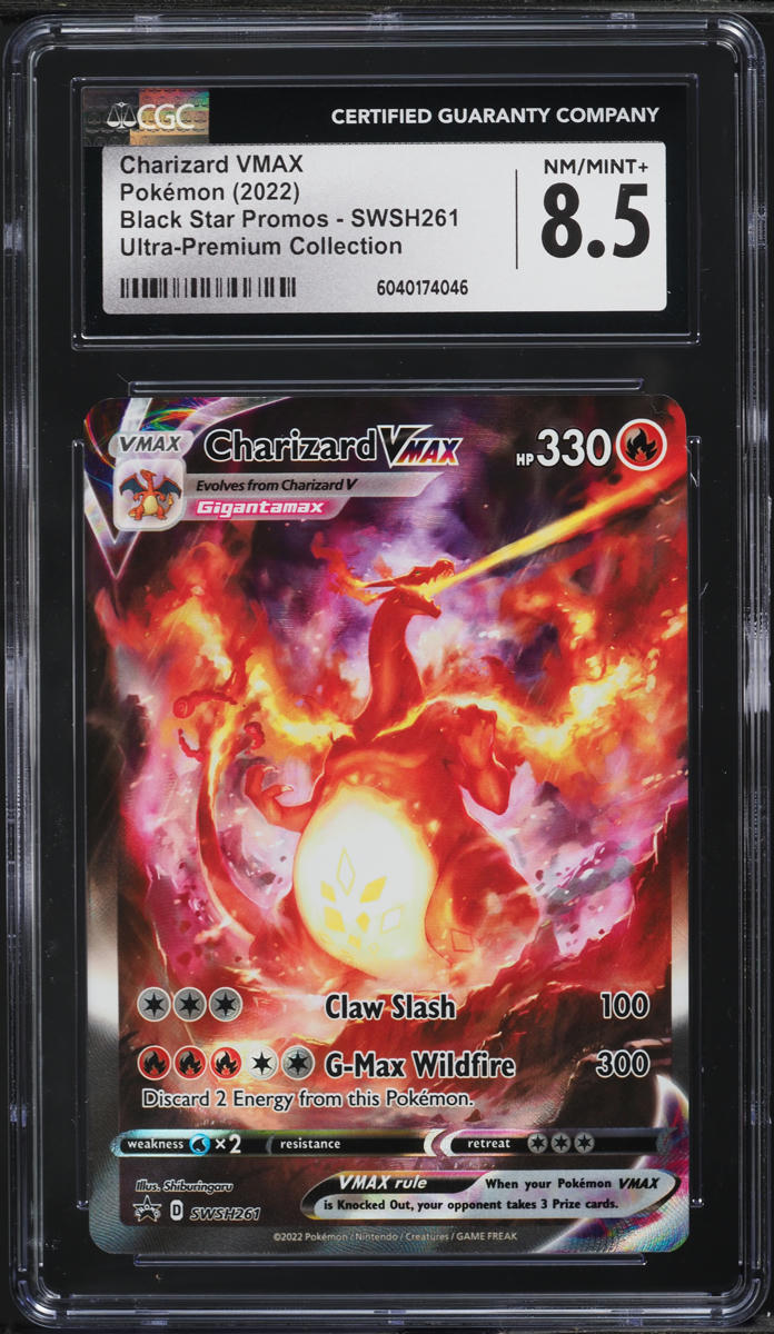2022 Pokemon SWSH Black Star Promo Ultra Premium Charizard VMAX #SWSH261 CGC 8.5