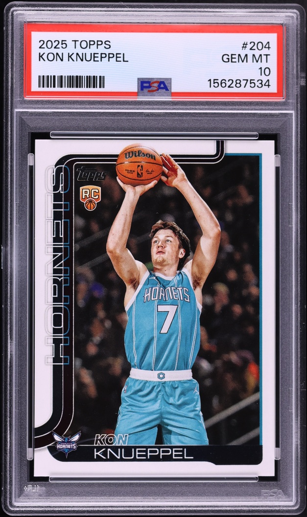 2025 Topps Basketball Kon Knueppel ROOKIE #204 PSA 10 GEM MINT
