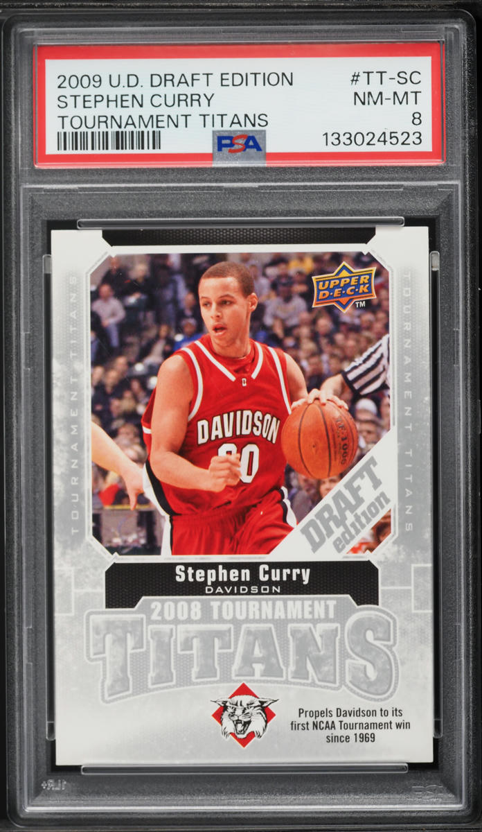 2009 Upper Deck Tournament Titans Stephen Curry ROOKIE #TT-SC PSA 8 NM-MT