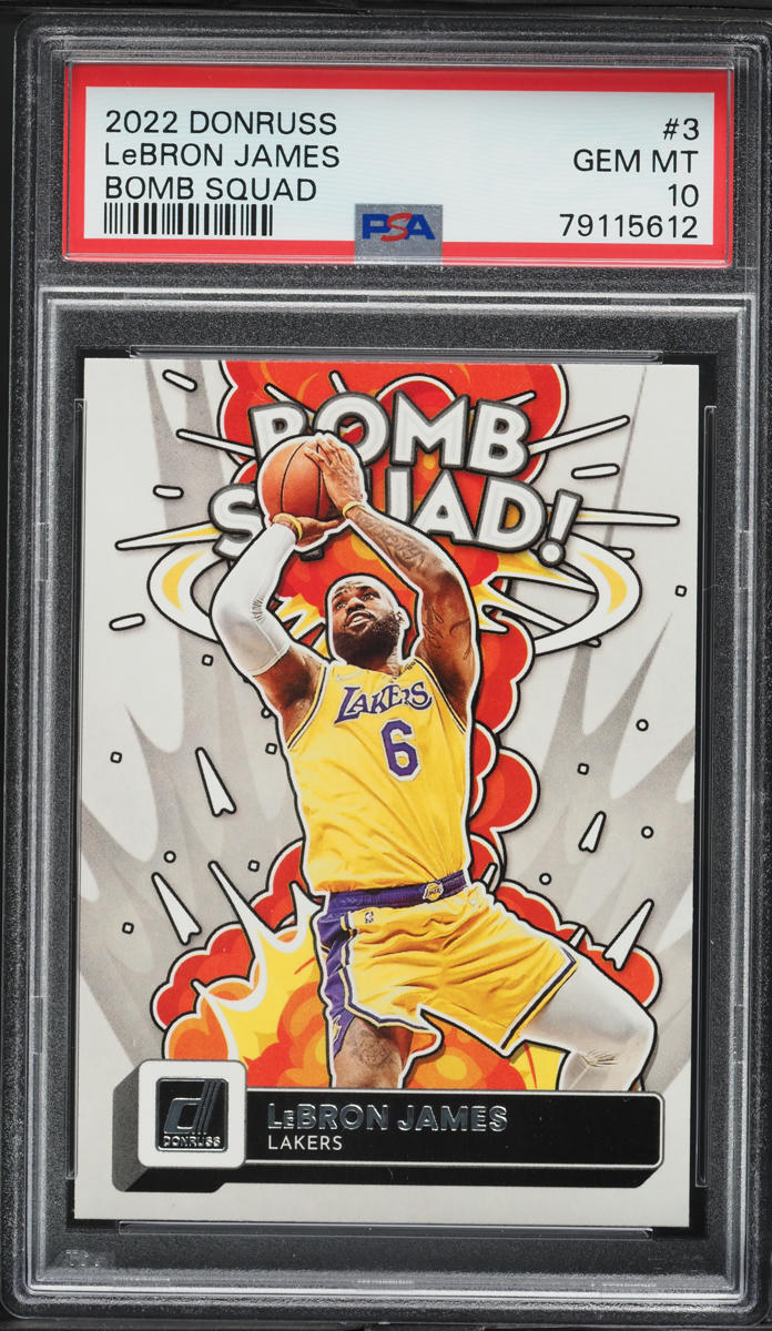 2022 Donruss Bomb Squad LeBron James #3 PSA 10 GEM MINT