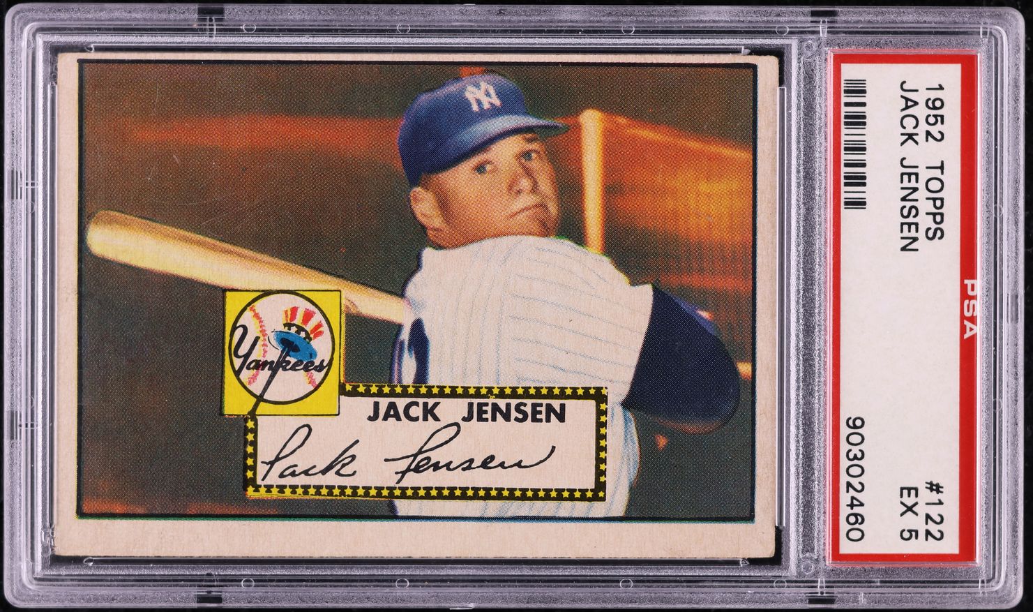 1952 Topps Jack Jensen #122 PSA 5 EX