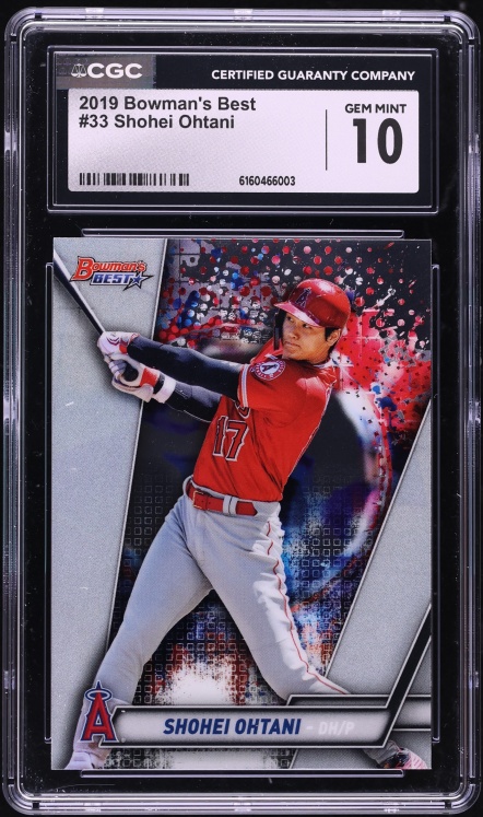 2019 Bowman's Best Shohei Ohtani #33 CGC 10 GEM MINT