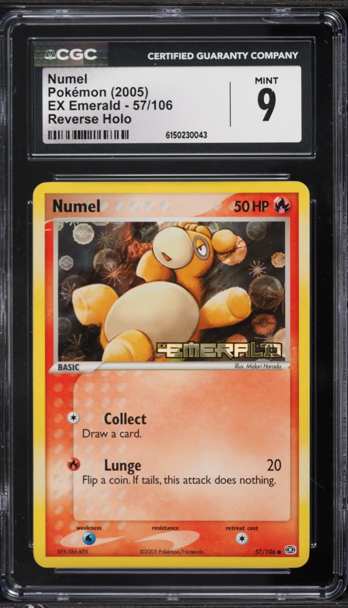 2005 Pokemon EX Emerald Reverse Holo Numel #57 CGC 9 MINT