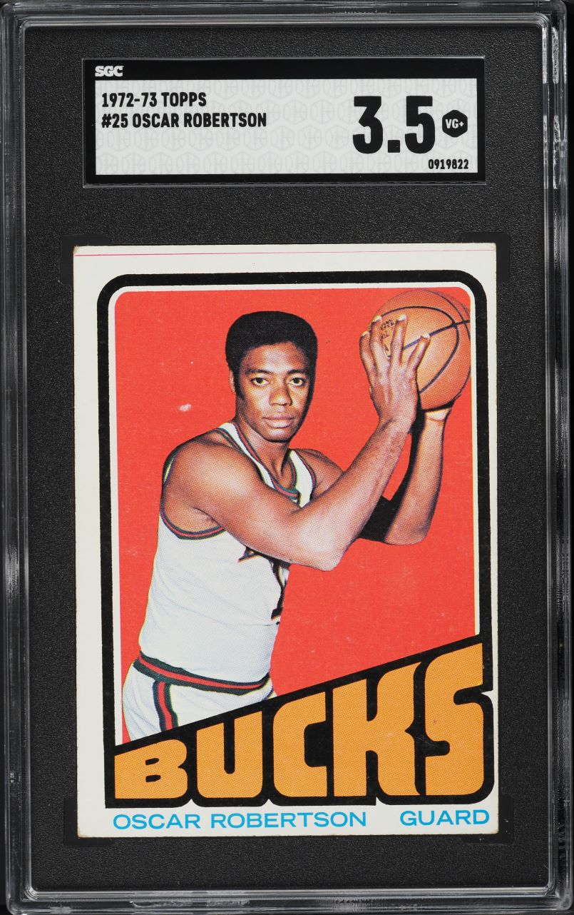 1972 Topps Basketball Oscar Robertson #25 SGC 3.5 VG+