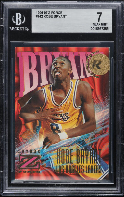 1996 Skybox Z-Force Z-Peat Zebut Kobe Bryant ROOKIE #3 PSA 9
