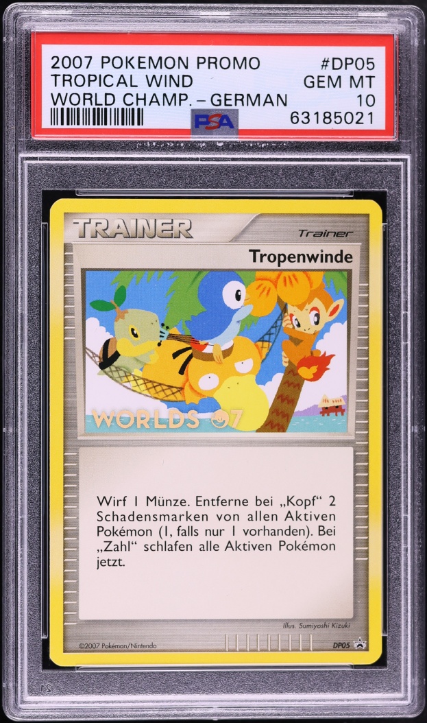 2007 Pokemon German Promo World Championships Tropical Wind #DP05 PSA 10 GEM MINT