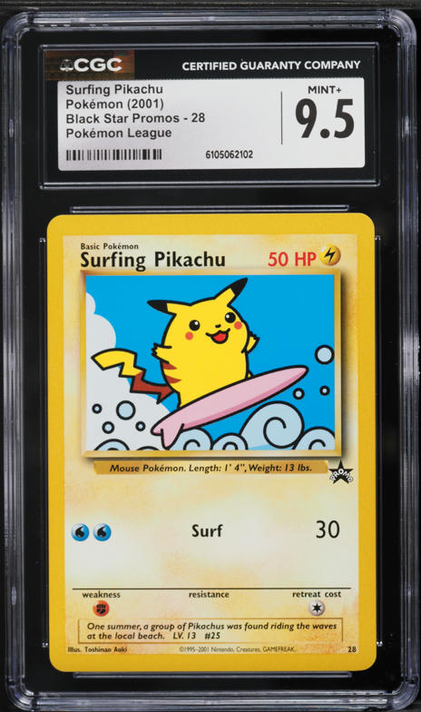2001 Pokemon League Black Star Promo Pikachu #26 PSA 9 MINT on
