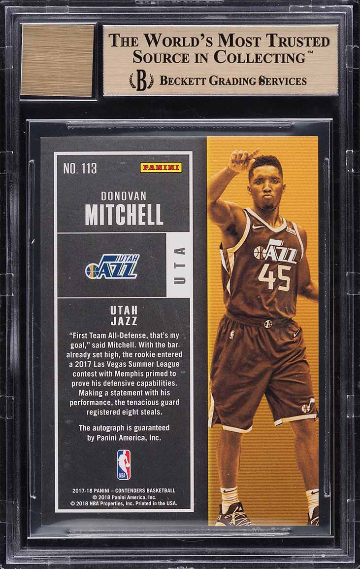 2017 Panini Contenders Finals Ticket Donovan Mitchell ROOKIE