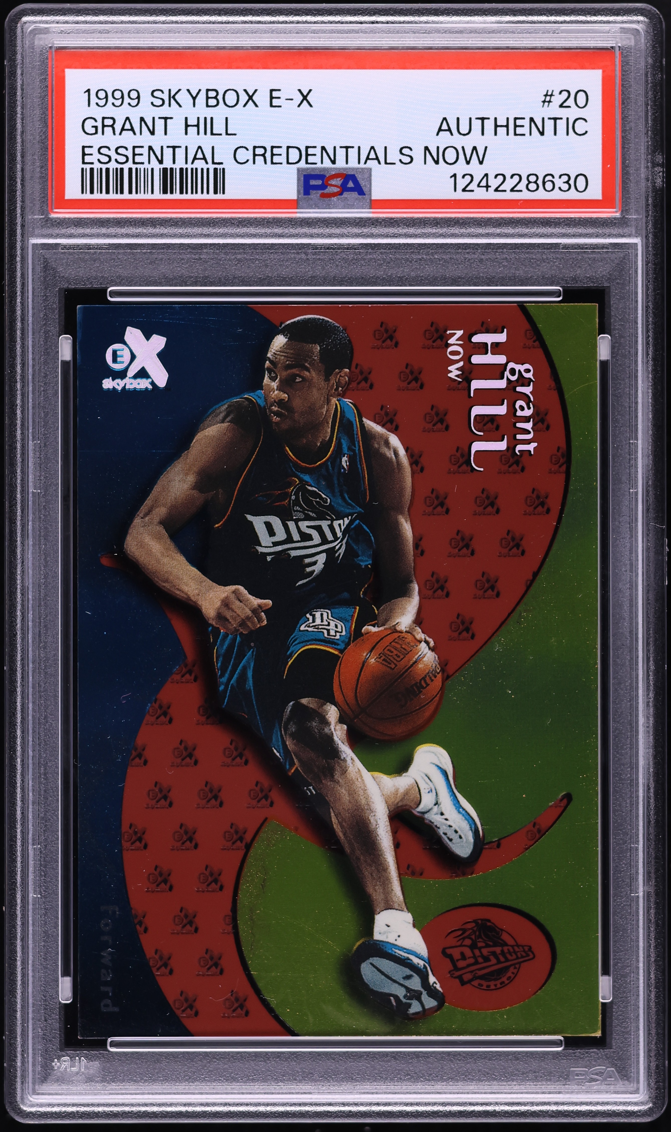 1999 Skybox E-X Essential Credentials Now Grant Hill /20 #20 PSA