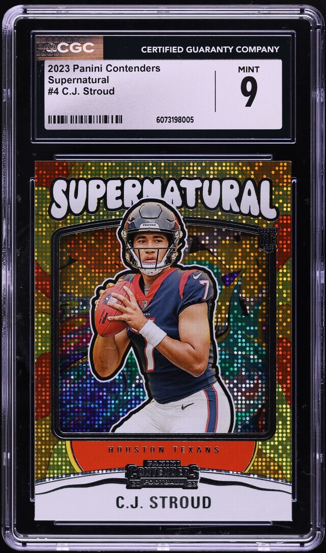 2023 Panini Contenders Supernatural C.J. Stroud ROOKIE #4 CGC 9 MINT