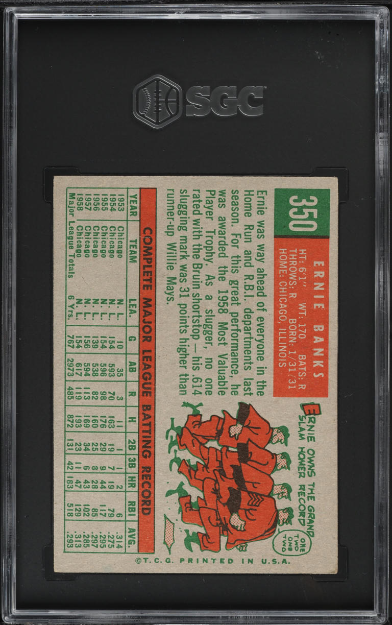 1959 Topps Ernie Banks #350 SGC 5 EX