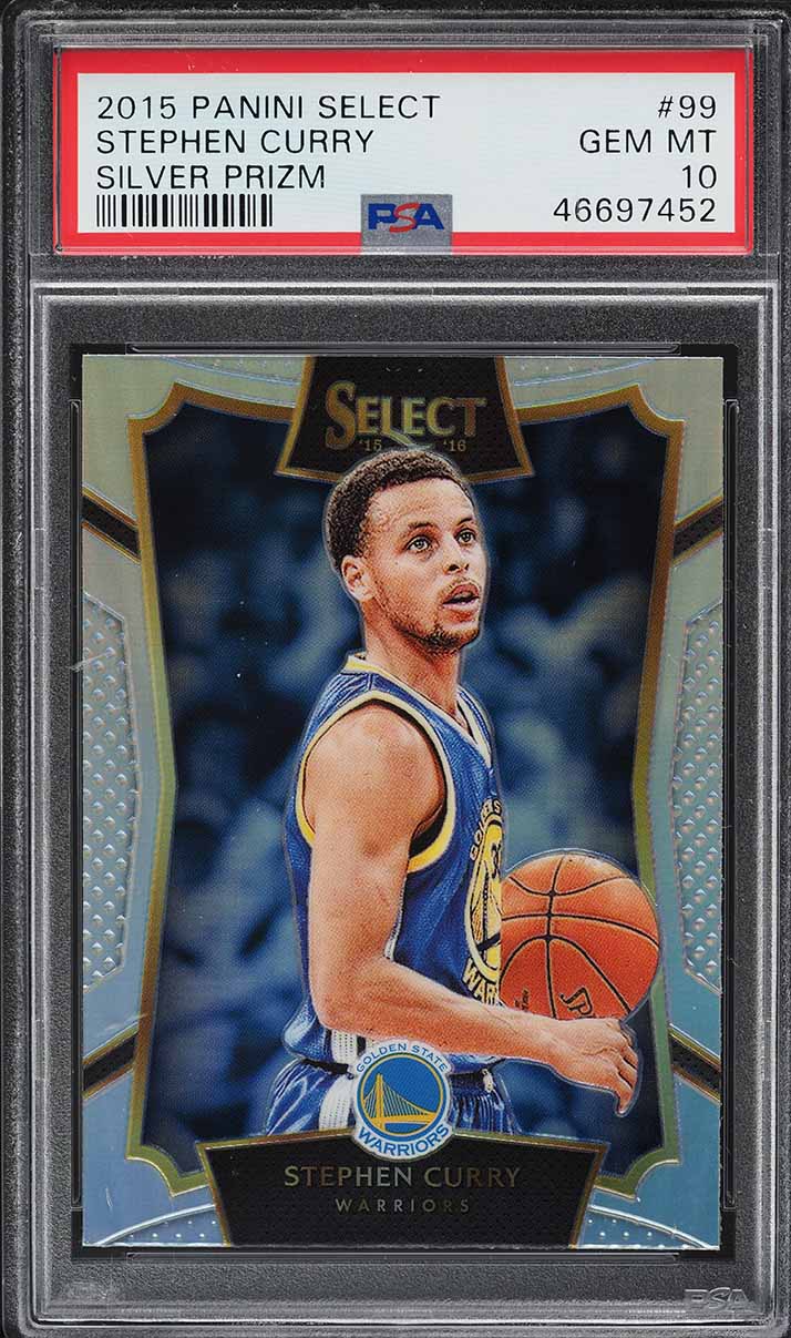 2015 Select Silver Prizm Stephen Curry #99 PSA 10 GEM MINT on