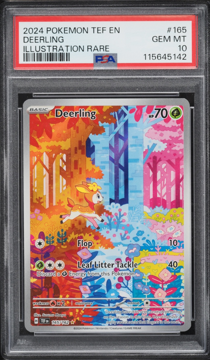2024 Pokemon Scarlet & Violet Temporal Forces IR Deerling #165 PSA 10 GEM MINT