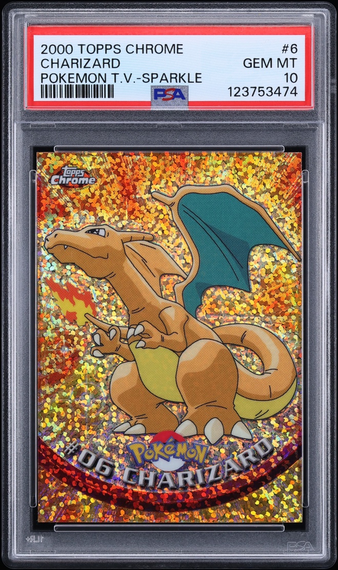 2000 Topps Chrome Pokemon Series 1 Sparkle Charizard #6 PSA 10 GEM MINT