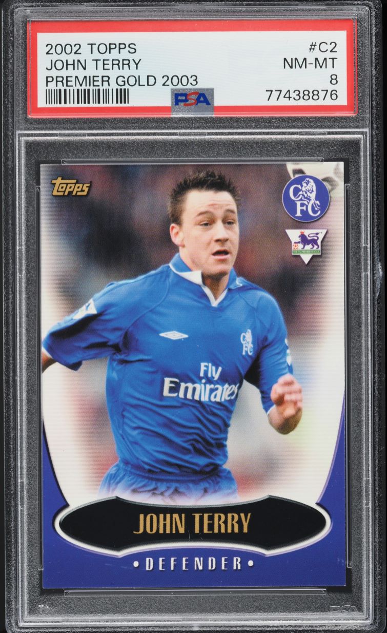 2002 Topps Premier Gold '03 John Terry ROOKIE #C2 PSA 8 NM-MT