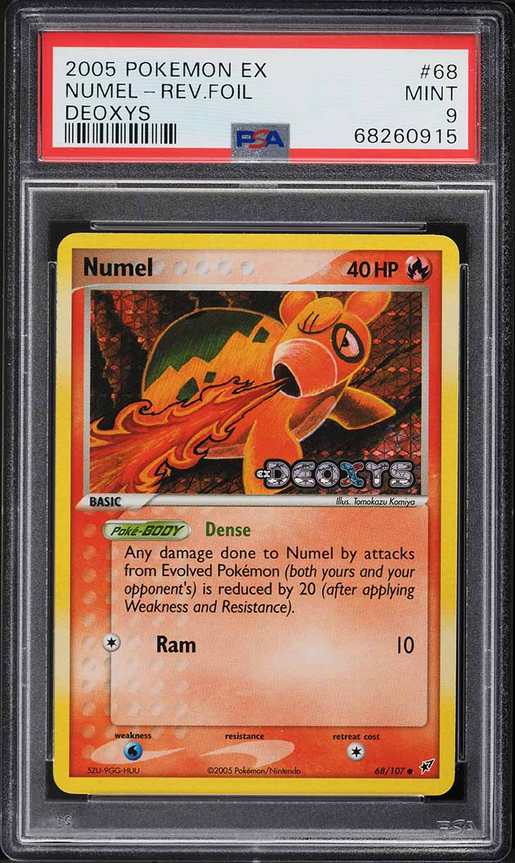 2005 Pokemon EX Deoxys Reverse Holo Numel #68 PSA 9 MINT
