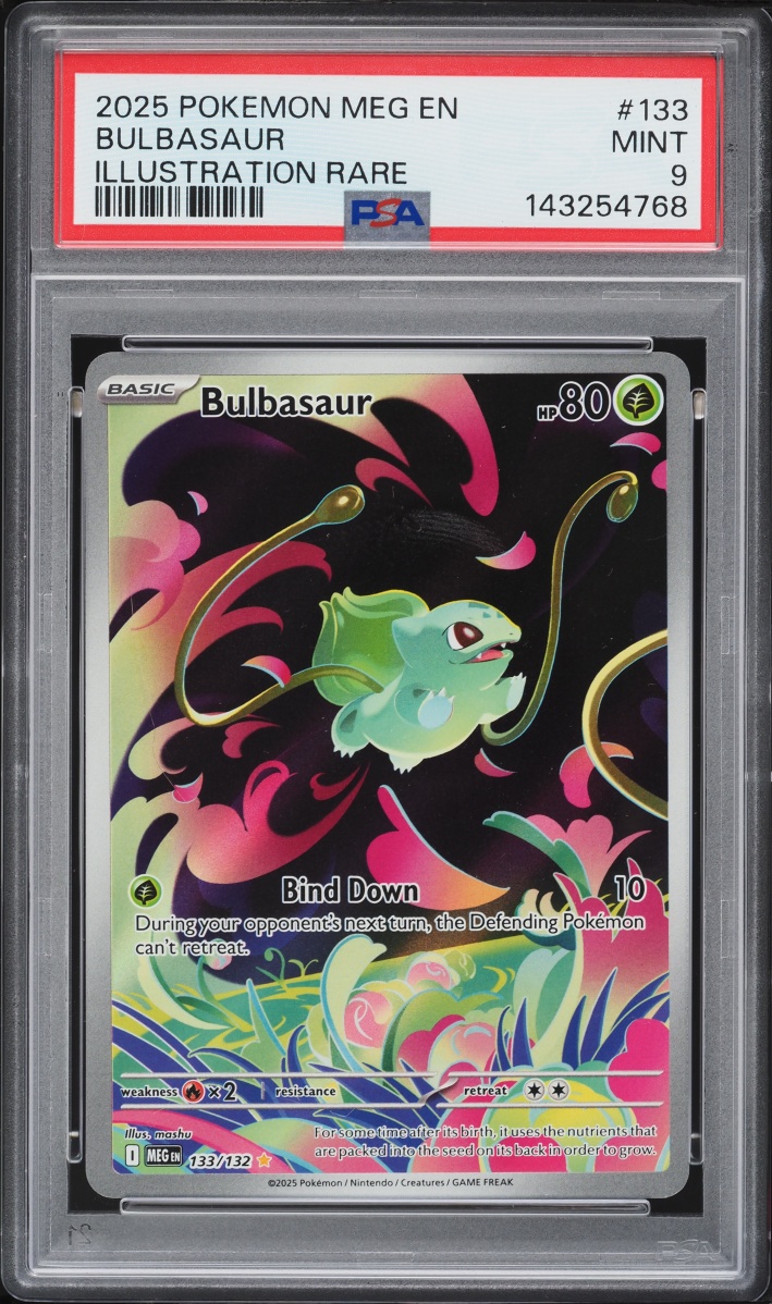 2025 Pokemon Mega Evolution IR Bulbasaur #133 PSA 9 MINT