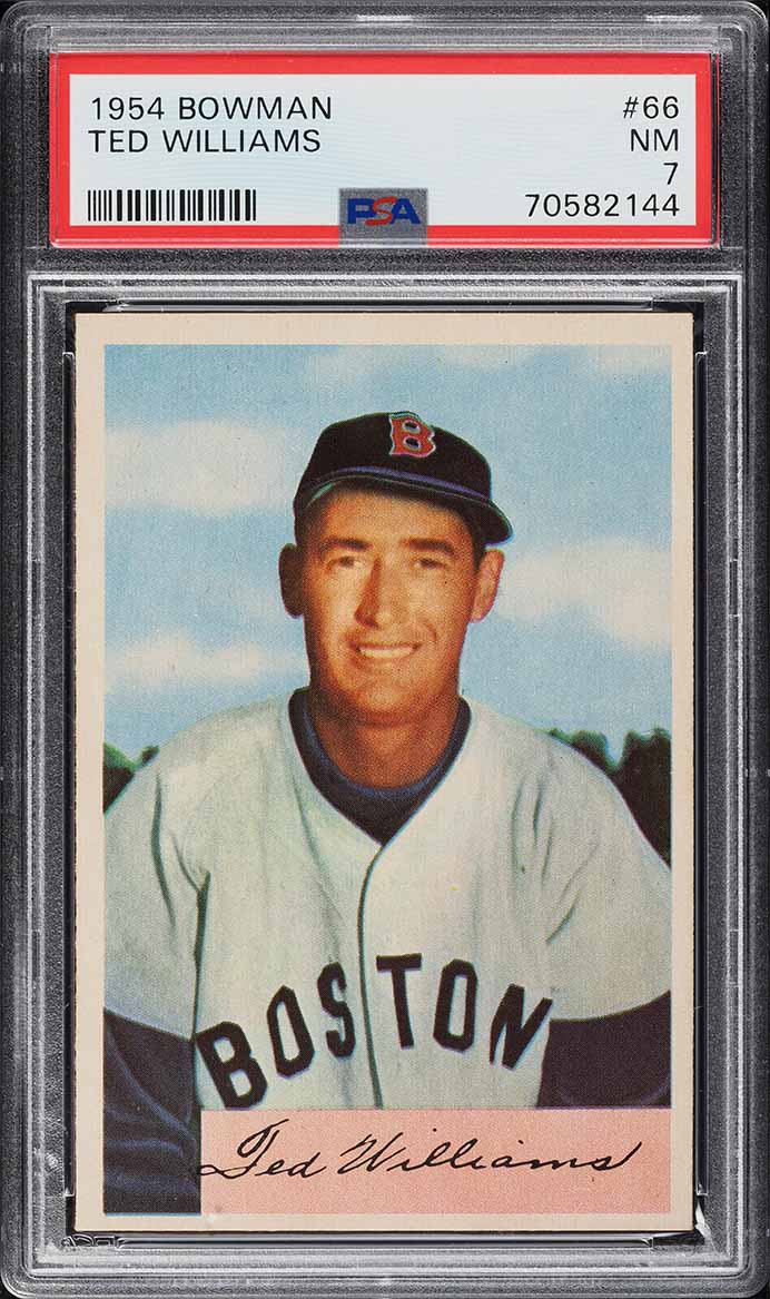 1954 Bowman Ted Williams #66 PSA 7 NRMT