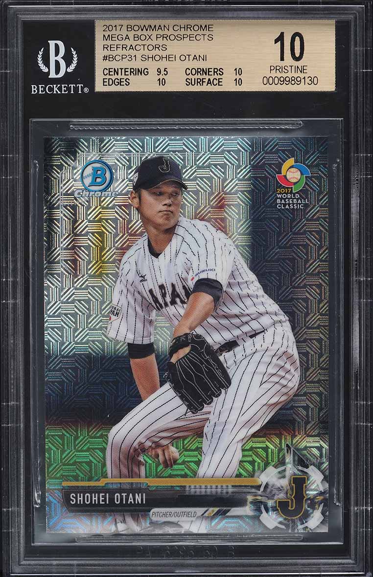 大谷翔平　bowman mega box green 2023 Bowman Chrome Mega Box Green Refractor Shohei Ohtani