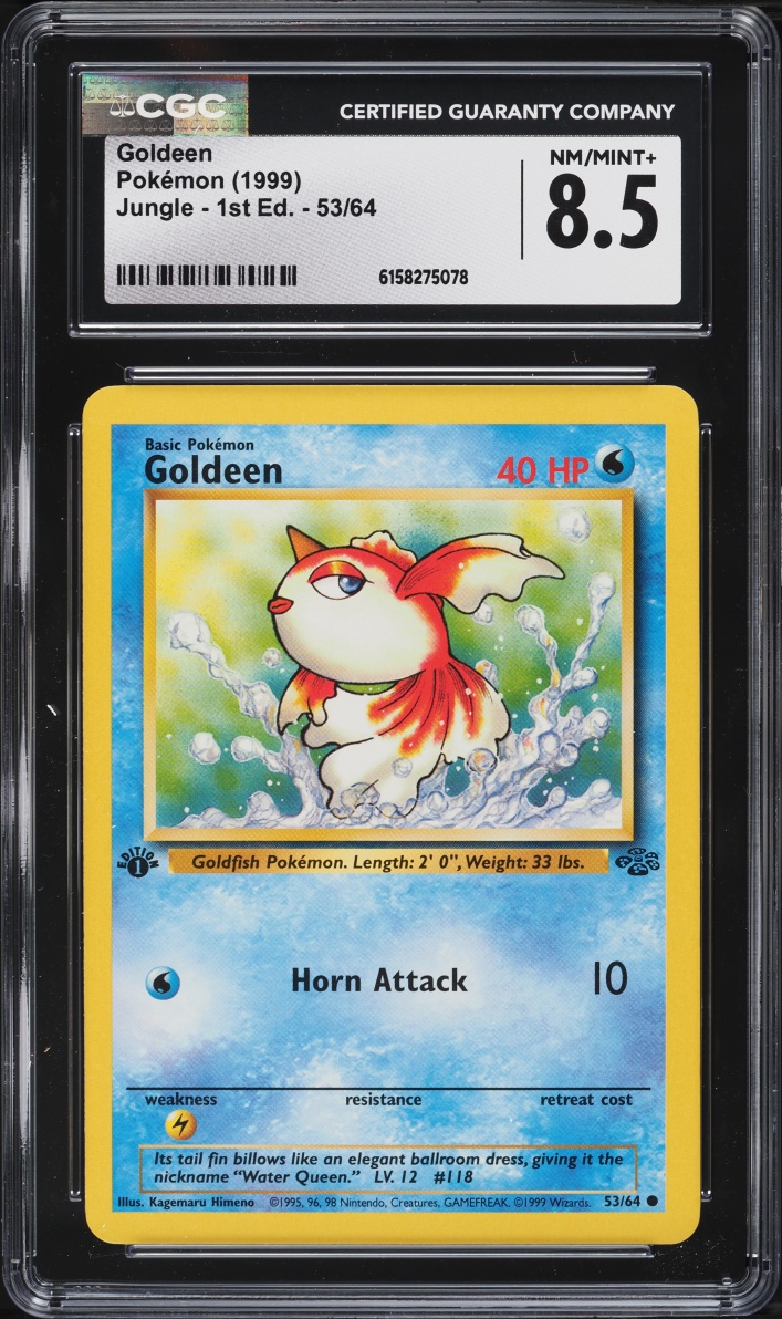 1999 Pokemon Jungle 1st Edition Goldeen #53 CGC 8.5 NM-MT+