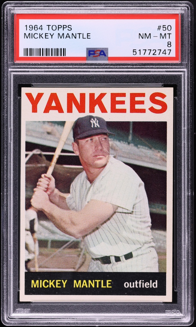 1964 Topps Mickey Mantle #50 PSA 8 NM-MT