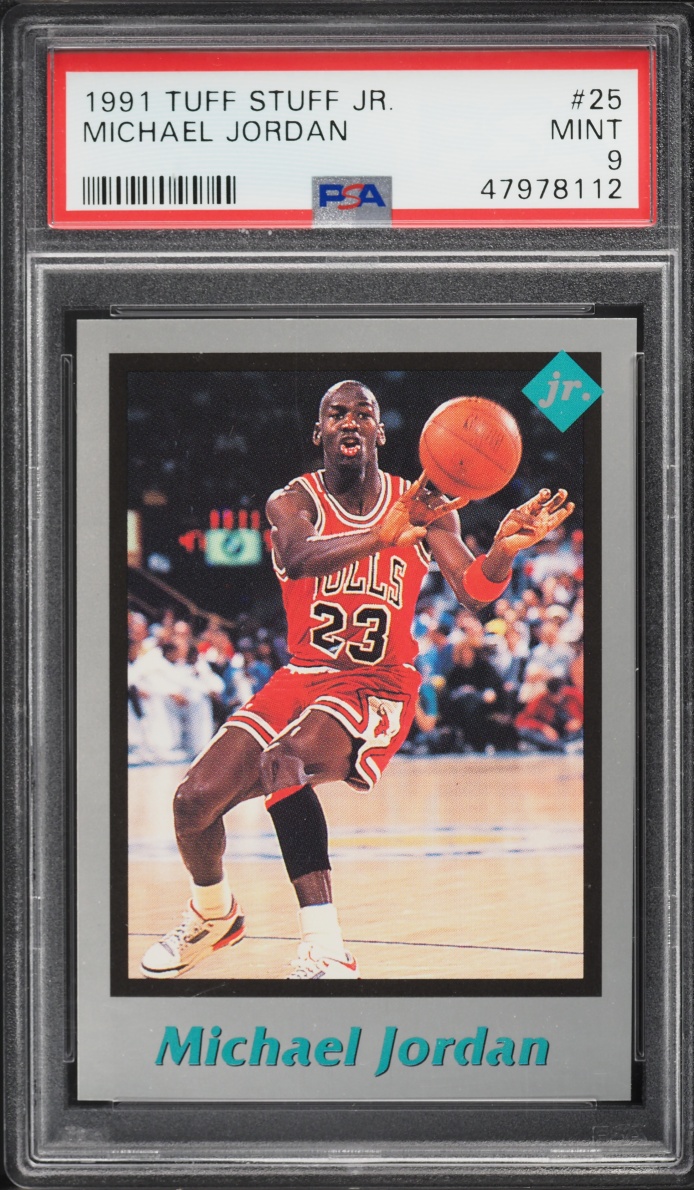 1991 Tuff Stuff Jr. Michael Jordan #25 PSA 9 MINT