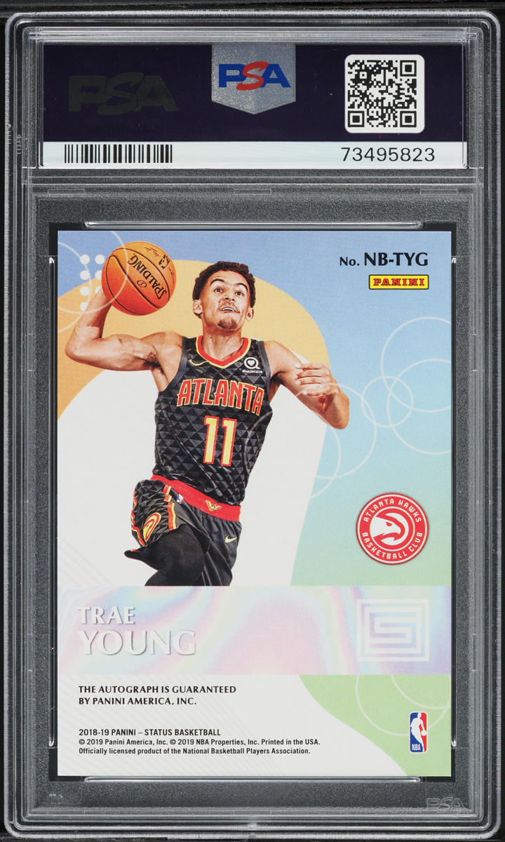 Trae Young Threads RC PSA 10 トレイヤング NBA Trae Young 2018-19 Panini Threads Autograph Rookie Card #103