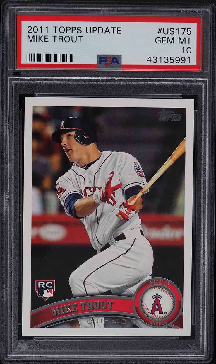 2011 Topps Update Mike Trout ROOKIE #US175 PSA 10 GEM MINT