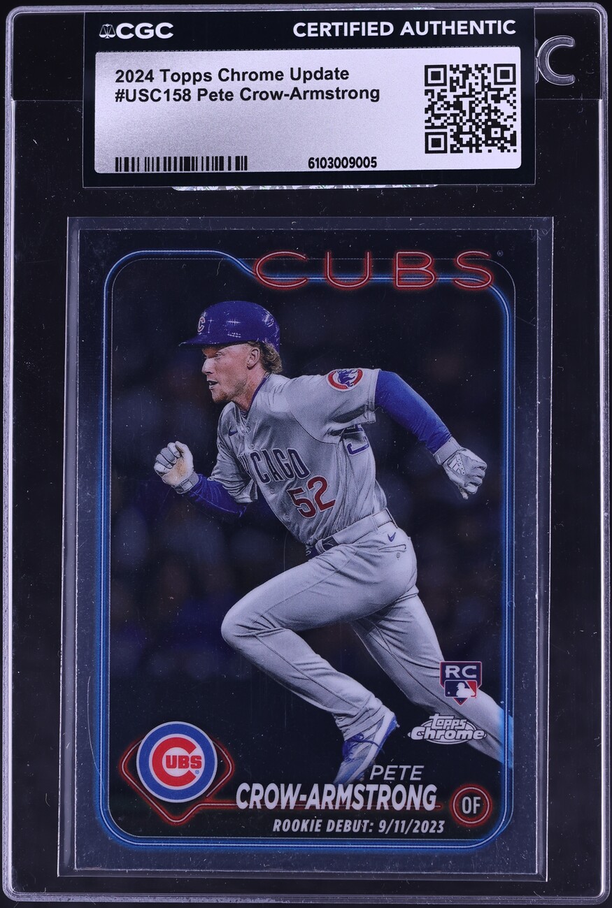 2024 Topps Chrome Update Pete Crow-Armstrong ROOKIE #USC158 CGC AUTH