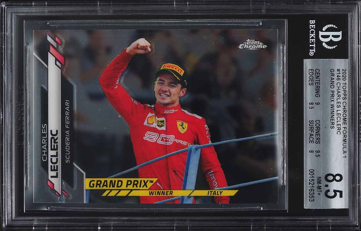 2020 Topps Chrome Formula 1 F1 Refractor Charles Leclerc #4 PSA 10
