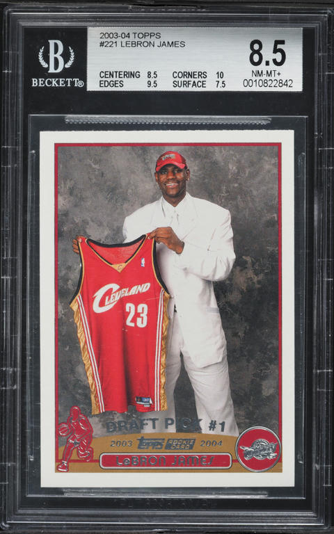 2003 Bowman Signature LeBron James ROOKIE /1250 #56 BGS 9 MINT on