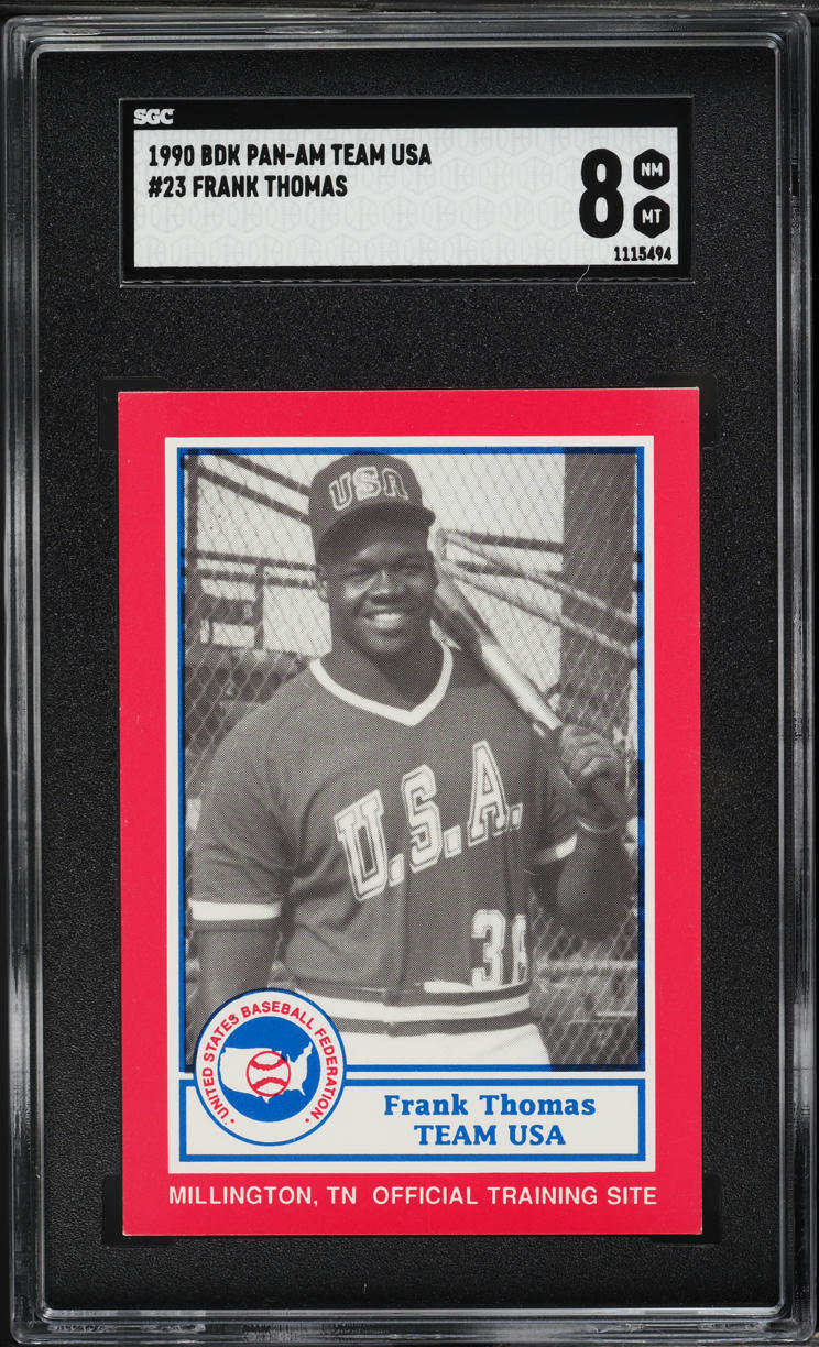 1990 BDK Pan-Am Team USA Frank Thomas #23 SGC 8 NM-MT
