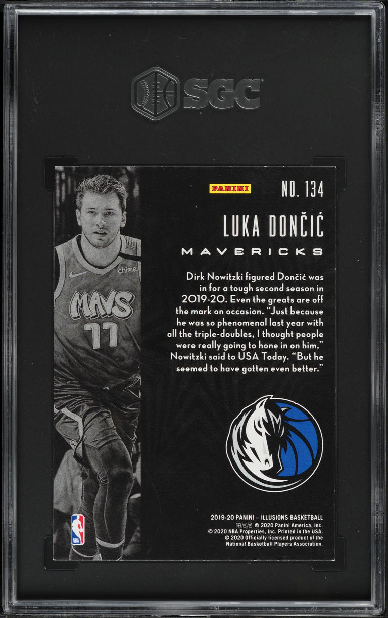 2019 Panini Illusions Luka Doncic #134 SGC 9 MINT