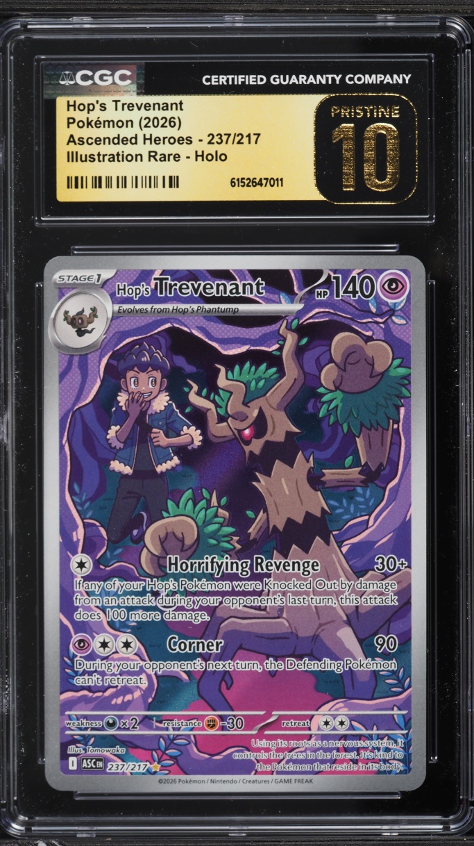 2026 Pokemon Mega Evolution Ascended Heroes IR Hop's Trevenant #237 CGC 10 PRISTINE