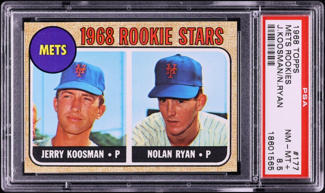 1968 Topps Nolan Ryan ROOKIE #177 PSA 8.5 NM-MT+