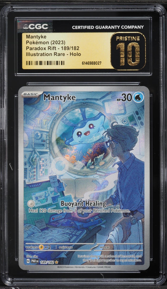 2023 Pokemon Scarlet & Violet Paradox Rift IR Mantyke #189 CGC 10 PRISTINE