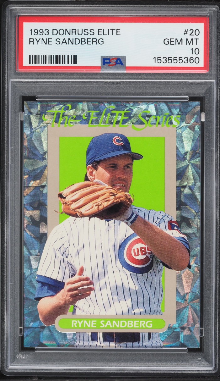 1993 Donruss Elite Ryne Sandberg /10000 #20 PSA 10 GEM MINT