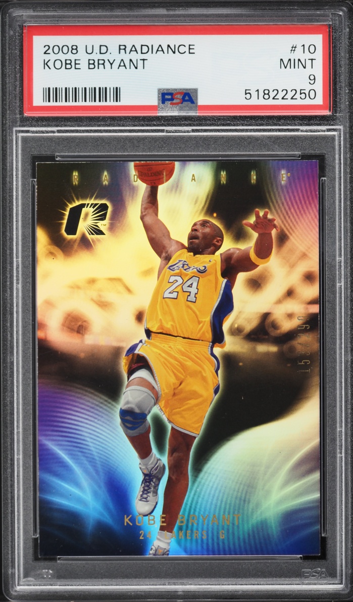 2008 Upper Deck Radiance Kobe Bryant /299 #10 PSA 9 MINT
