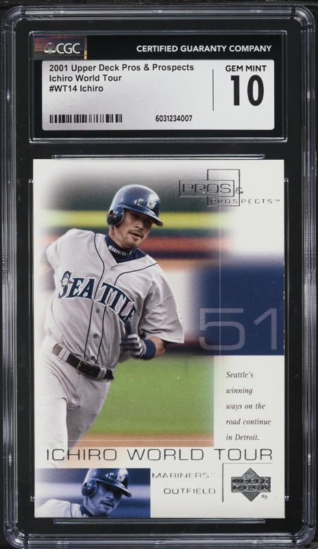 2001 UD VICTORY ICHIRO BGS GEM BAT イチロー Ichiro Suzuki #564 Prices [Rookie] | 2001 Upper Deck Victory